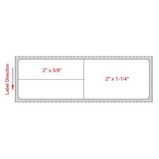 Blank Label Meditech® Thermal Label White Paper 1-1/4 X 4 Inch