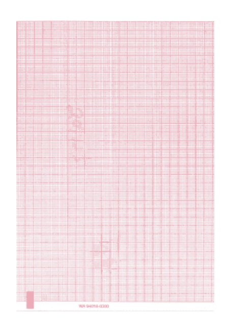 Recording Chart Paper Welch Allyn® Z-Fold Red Grid