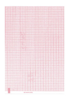 Recording Chart Paper Welch Allyn® Z-Fold Red Grid
