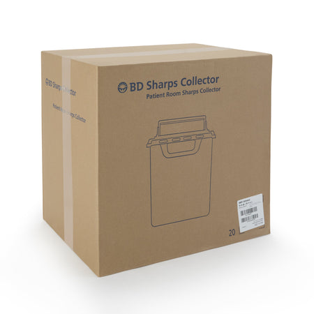 BD 305443 Sharps Container, 5.4 Quart, 11-7/10 x 16-3/5 x 4-1/2 Inch