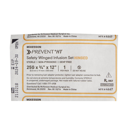 McKesson Prevent® Infusion Set, 25G x 0.75 x 12 in.