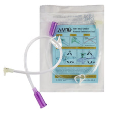 Mini ONE® Right Angle Connector With Bolus Adapter, 12 Inch, Purple