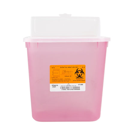 Medegen 8704T Sharps Multi-purpose Sharps Container, 9-1/2 x 10 x 7 Inch
