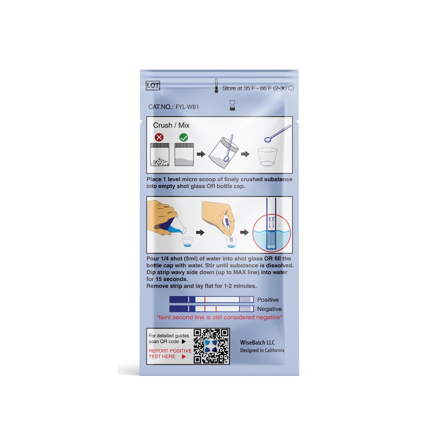Drug Identification Test Kit HarmReduction Fentanyl 100 Tests