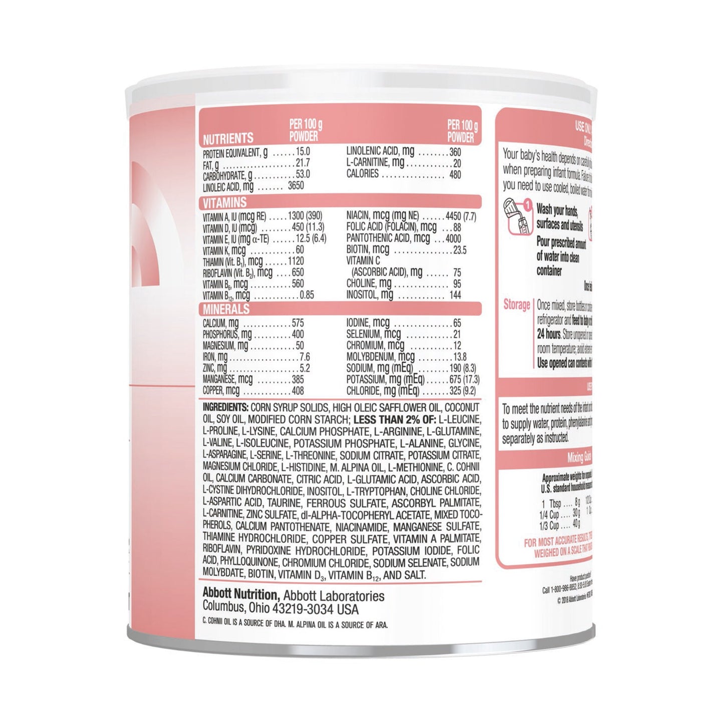 Tyrex®-1 Amino Acid–Modified Infant Formula with Iron