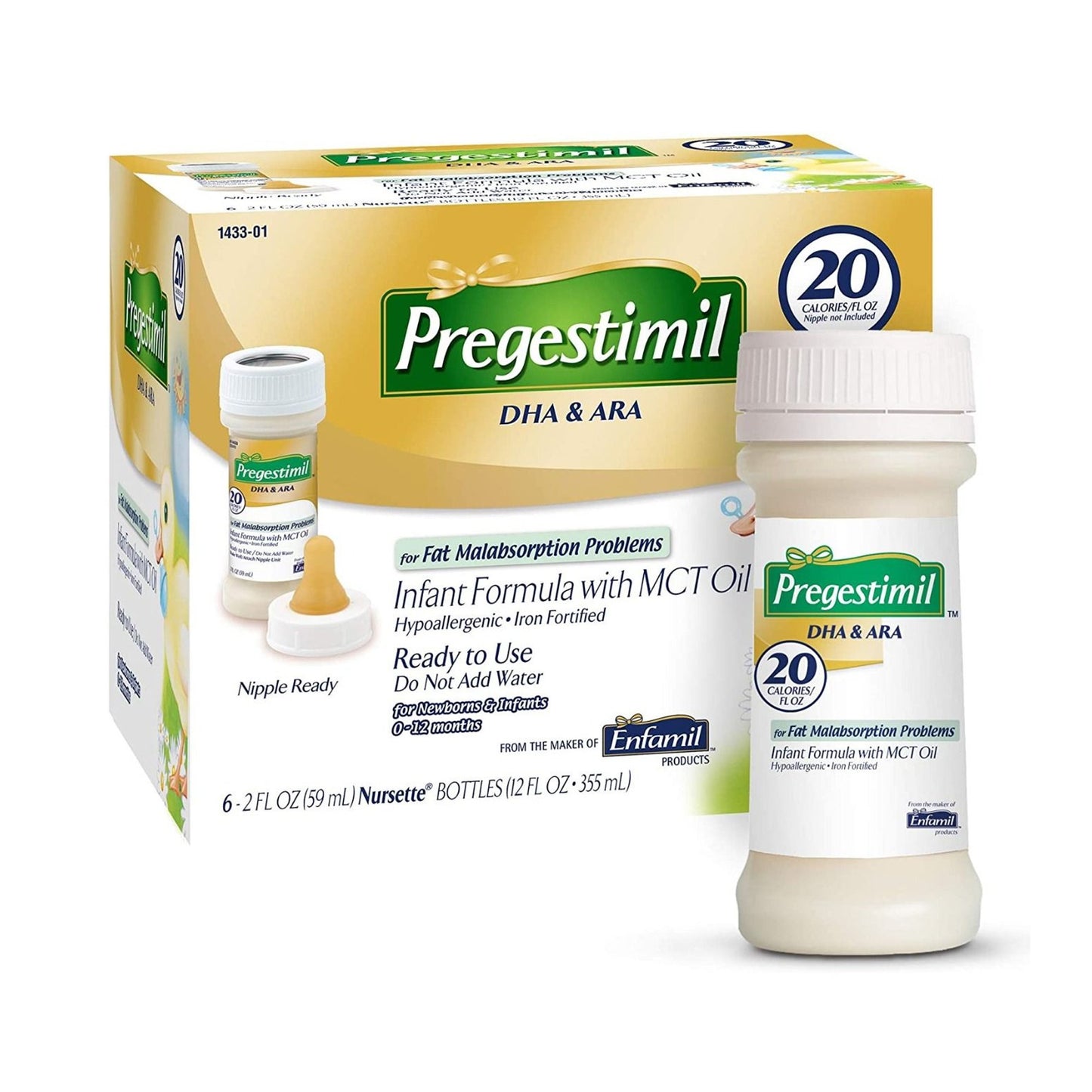 Pregestimil® Lipil® Ready to Use Infant Formula, 2-ounce bottle