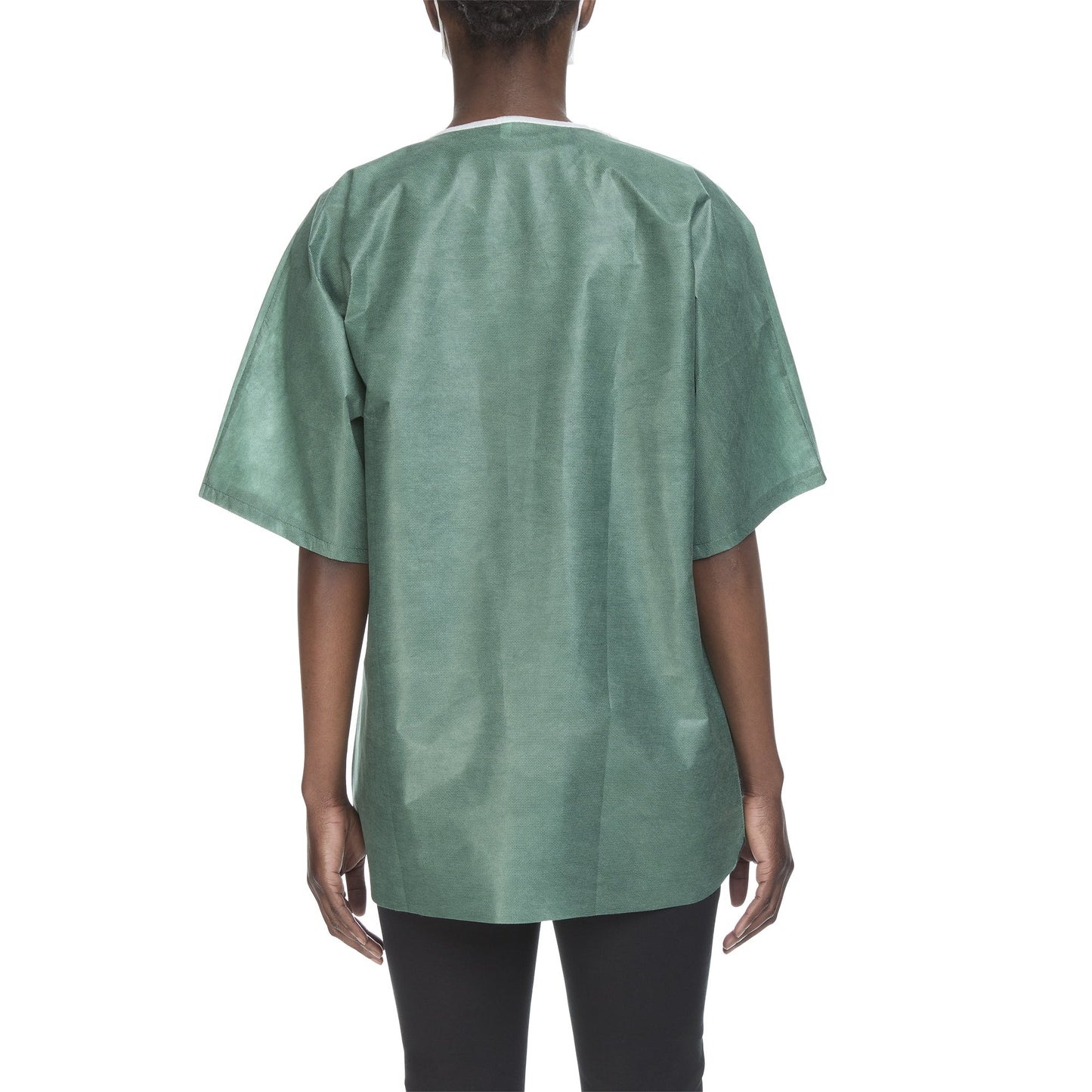 Graham Medical Short Sleeve Scrub Shirt, Green, Large