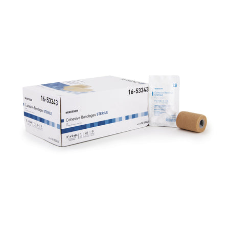 McKesson 16-53343 Self-adherent Closure Cohesive Bandage, 3 Inch x 5 Yard