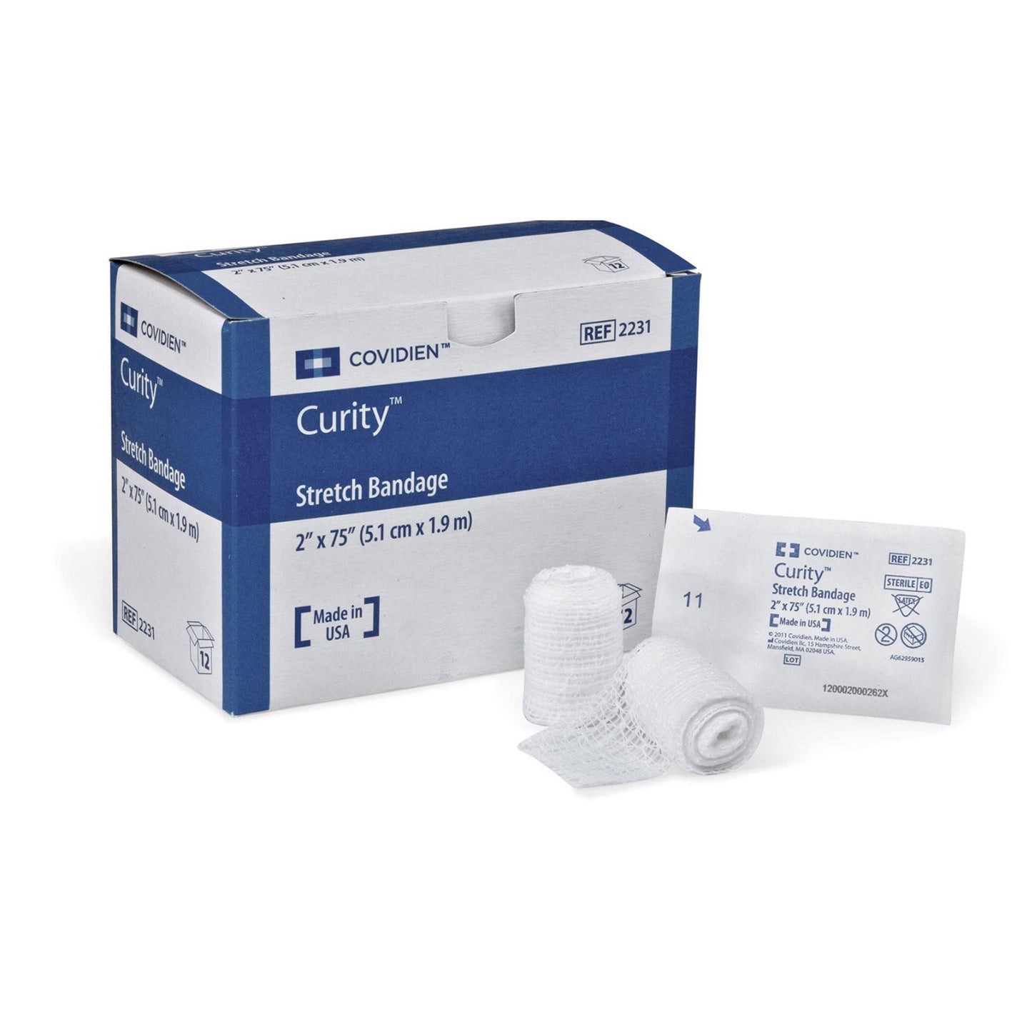 Curity™ Sterile Conforming Bandage, 2 x 75 Inch, 1-Ply