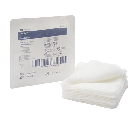 Cardinal 6939 Curity Sterile USP Type VII Gauze Sponge, 4 x 4 Inch, 12-Ply