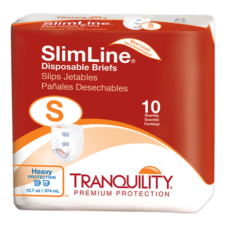 Tranquility 2120 SlimLine Heavy Protection Incontinence Brief, Small