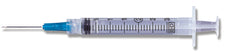 PrecisionGlide™ 3 mL Syringe with Hypodermic Needle, 23 Gauge, 1-1/2 Inch Needle Length