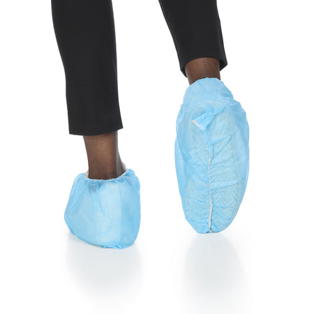 McKesson 16-3558 Shoe Covers, 2X-Large, Nonskid Sole, Blue