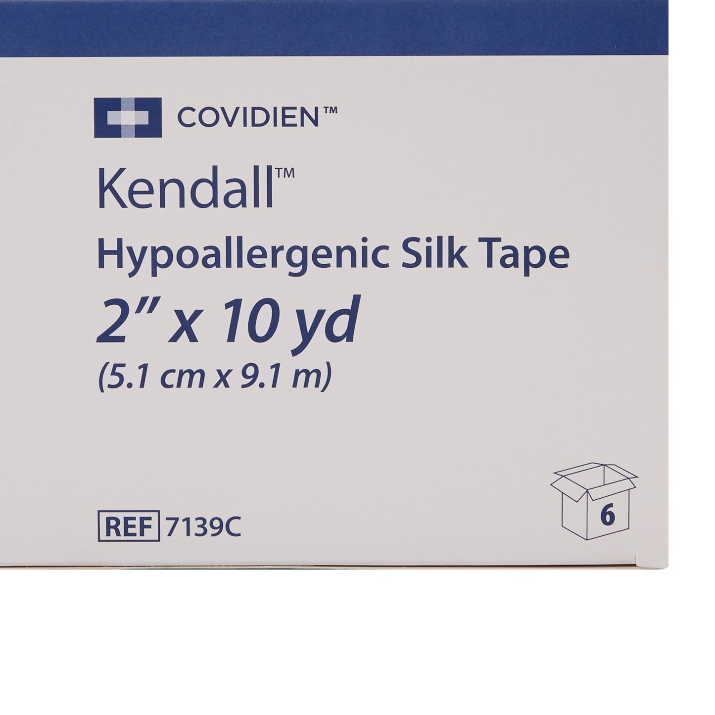 Kendall™ Hypoallergenic Silk-Like Cloth Medical Tape, 2 Inch x 10 Yard, White