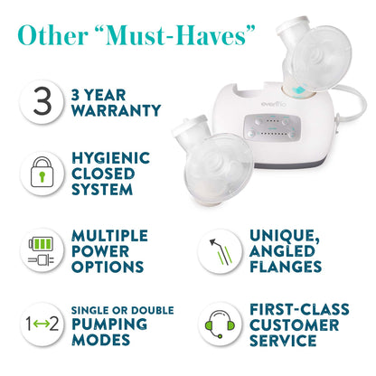 Double Electric Breast Pump Evenflo Advanced