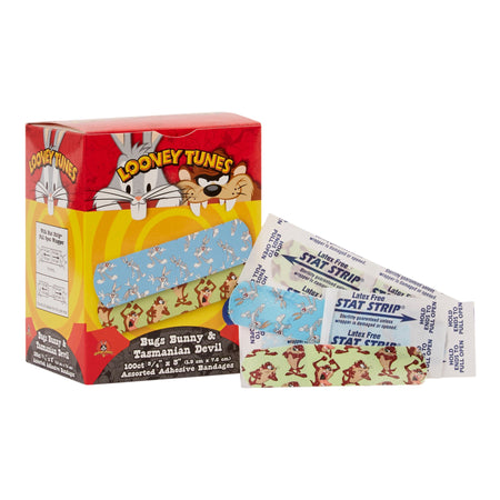 Dukal 1073737 Looney Tunes Stat Strip Adhesive Strip, ¾ x 3 Inch