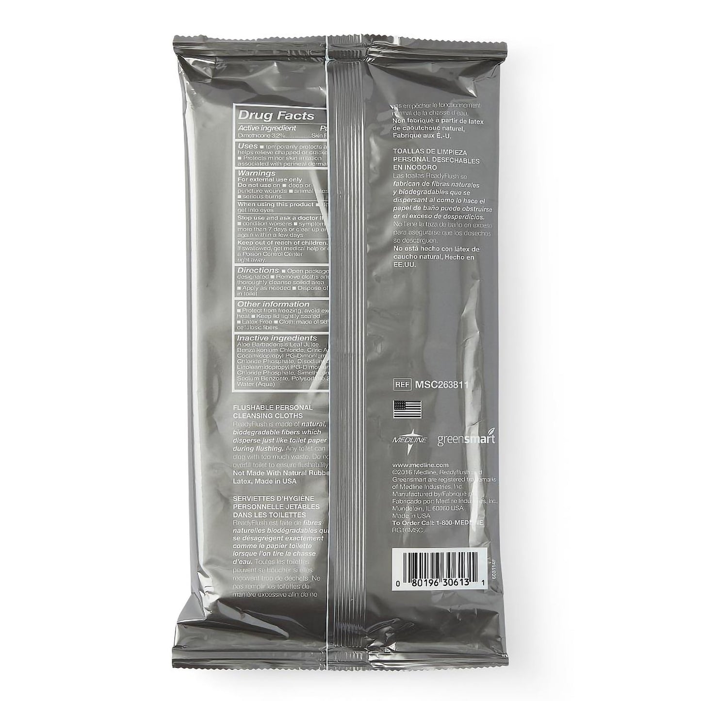 Flushable Incontinence Care Wipe ReadyFlush® Protect Soft Pack Unscented 24 Count