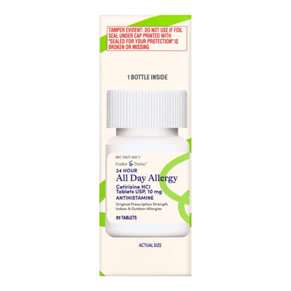 Foster & Thrive™ 24 Hour All Day Allergy Cetirizine HCl USP 10 mg Tablets