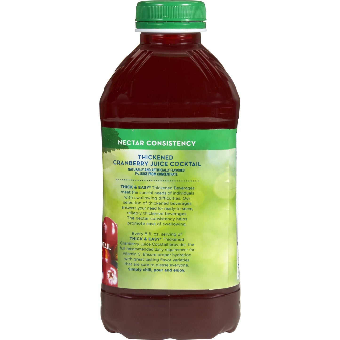 Thick & Easy® Nectar Consistency Cranberry Thickened Beverage, 46-ounce bottle