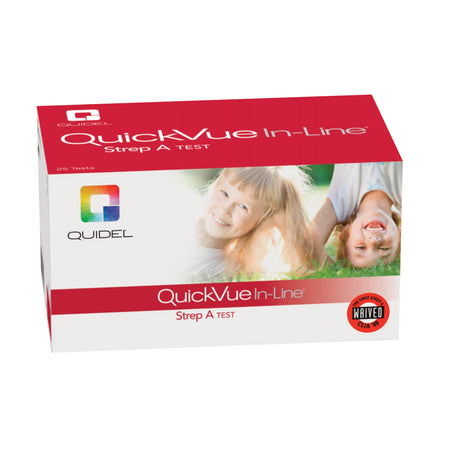 Quidel 343 QuickVue In-Line Strep A Infectious Disease Immunoassay Respiratory Test Kit