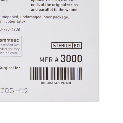McKesson Non-Reinforced Skin Closure Strip, 1/8 x 3 in.