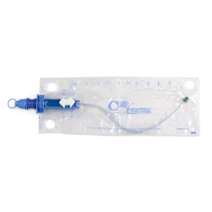 Intermittent Closed System Catheter Cure Dextra® Closed System Unisex / Straight Tip 14 Fr. Without Balloon