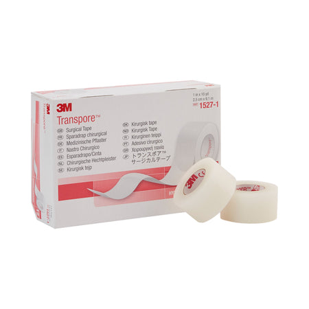 3M Transpore Plastic Medical Tape, 1 Inch x 10 Yard, Transparent by Solventum Corporation product image