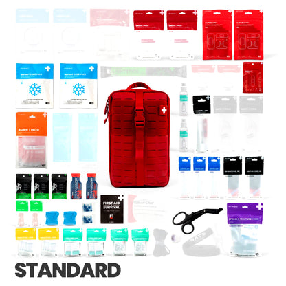 My Medic MyFAK First Aid Kit, Large Trauma Kit with Medical Supplies, Red