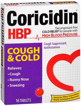 Bayer 4110081138 Coricidin HBP Cough & Cold Tablets
