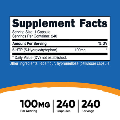 nutricost® 200 mg 5-HTP Capsules