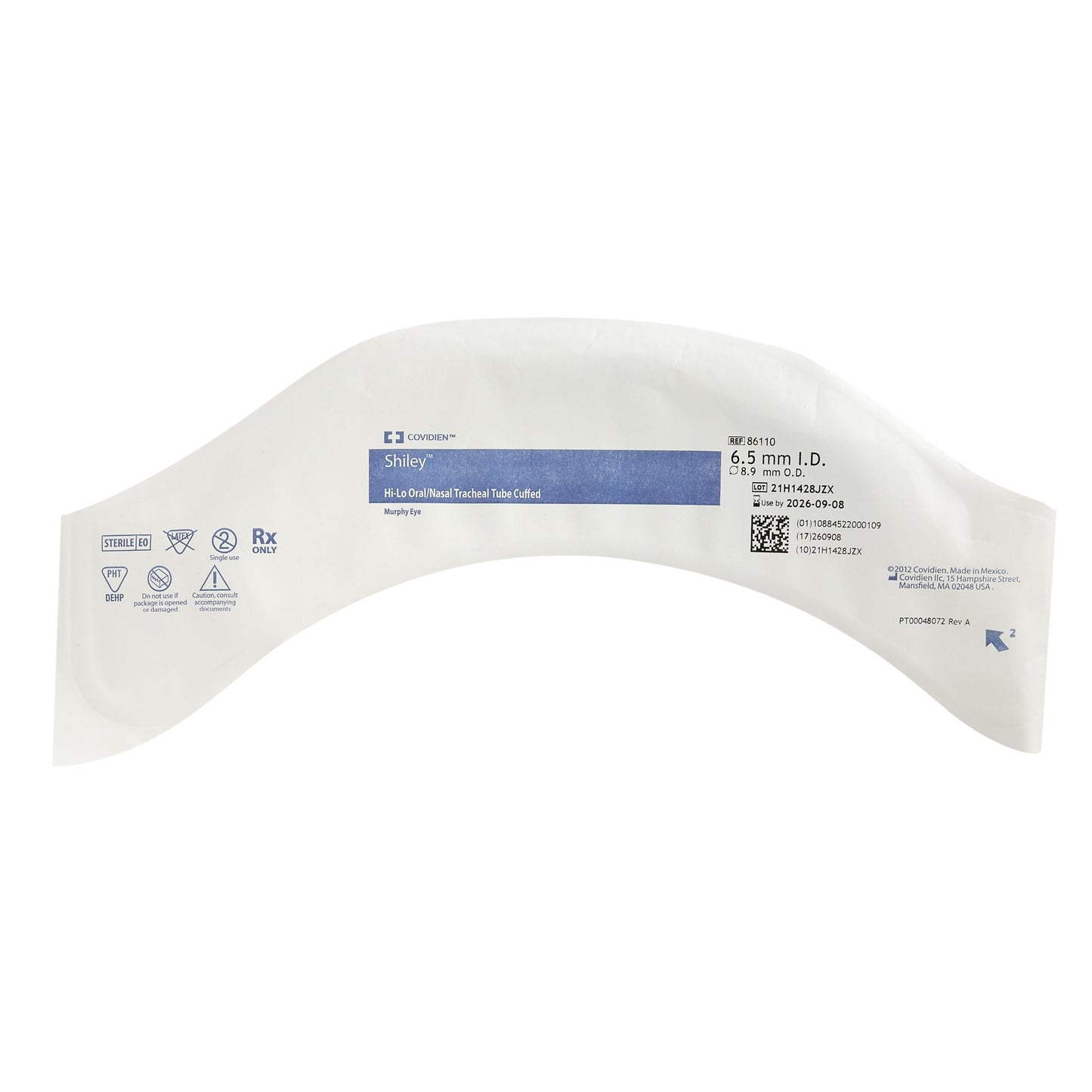 Shiley™ Hi-Lo® Endotracheal Tube, Cuffed, 6.5 mm