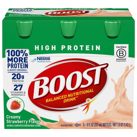 Nestle Healthcare Nutrition 41679944363 Boost High Protein Strawberry Complete Nutritional Drink