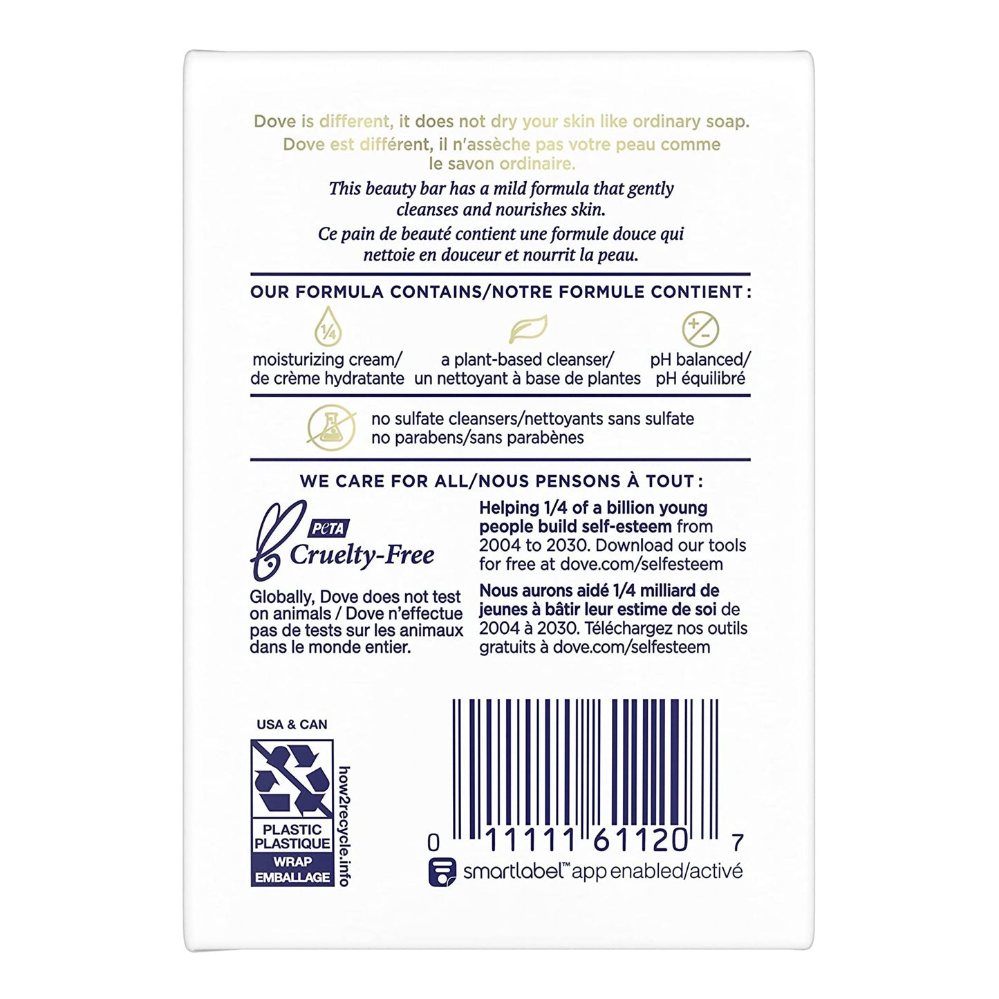 Soap Dove® Sensitive Skin Bar 4.25 oz. Individually Wrapped Unscented
