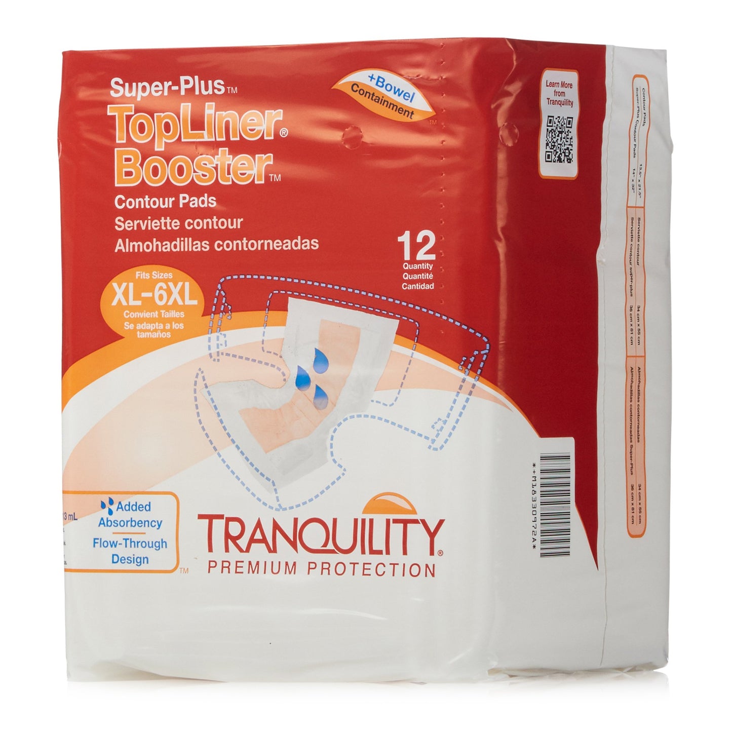 TopLiner™ Super Plus Added Absorbency Incontinence Booster Pad, 32-Inch Length