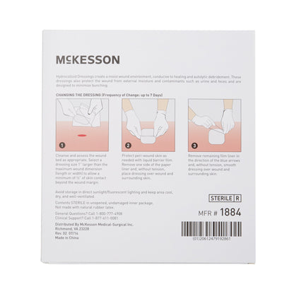 McKesson Hydrocolloid Dressing, 6 x 6 Inch
