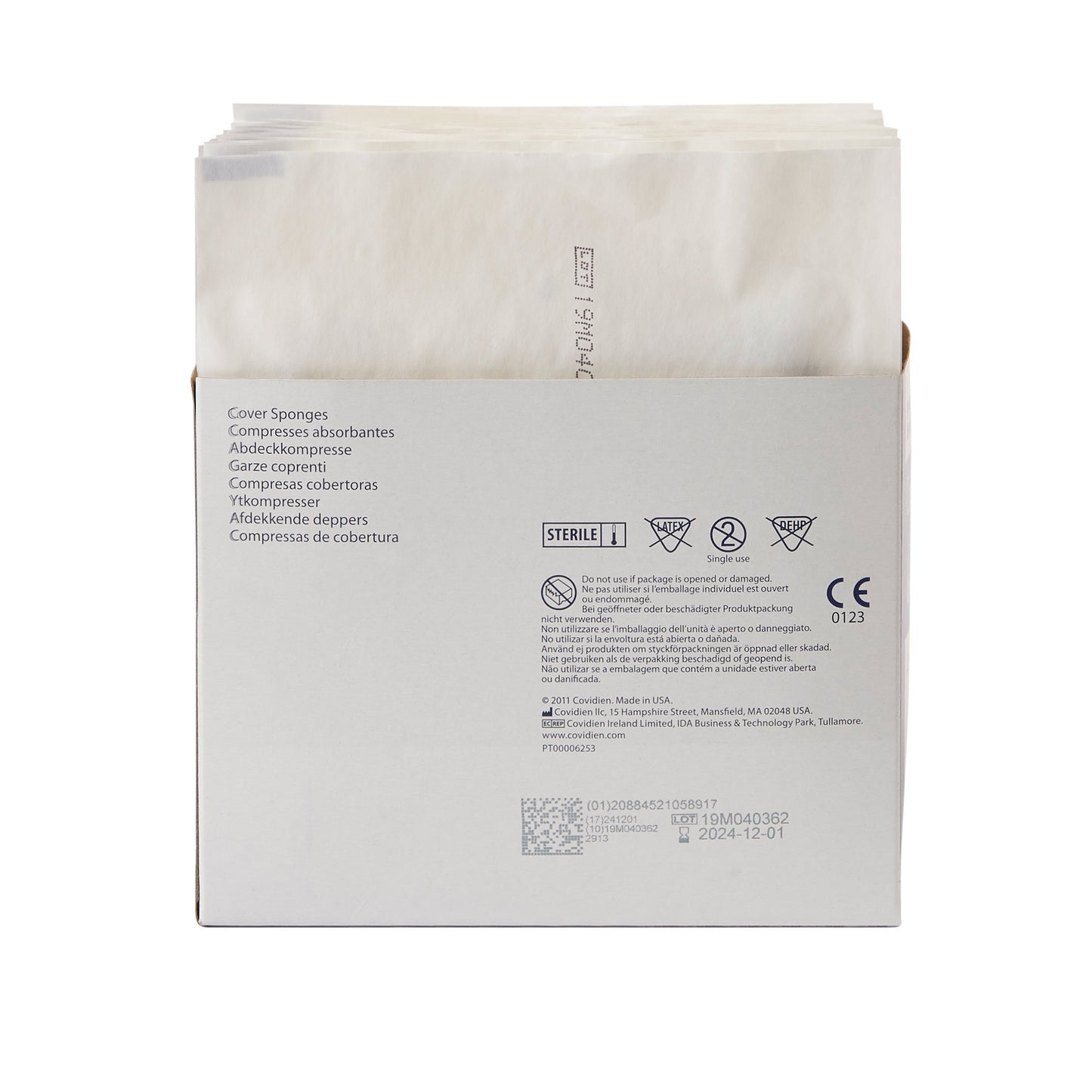 Curity™ Sterile Nonwoven Sponge, 4 x 4 Inch, 4-Ply