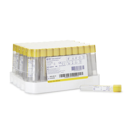 BD 365017 Vacutainer® Urinalysis Tube Chlorhexidine / Ethyl Paraben / Sodium Propionate Additive 8 mL BD Hemogard™ Closure Polyethylene Terephthalate (PET) Tube