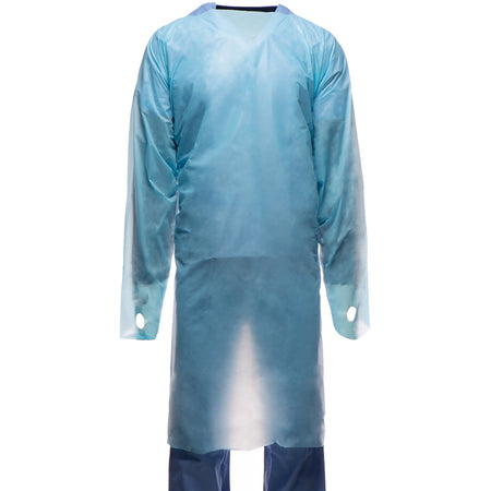 Tronex Healthcare Industries 6033C35 Protective Procedure Gown X-Large Blue NonSterile Not Rated Disposable