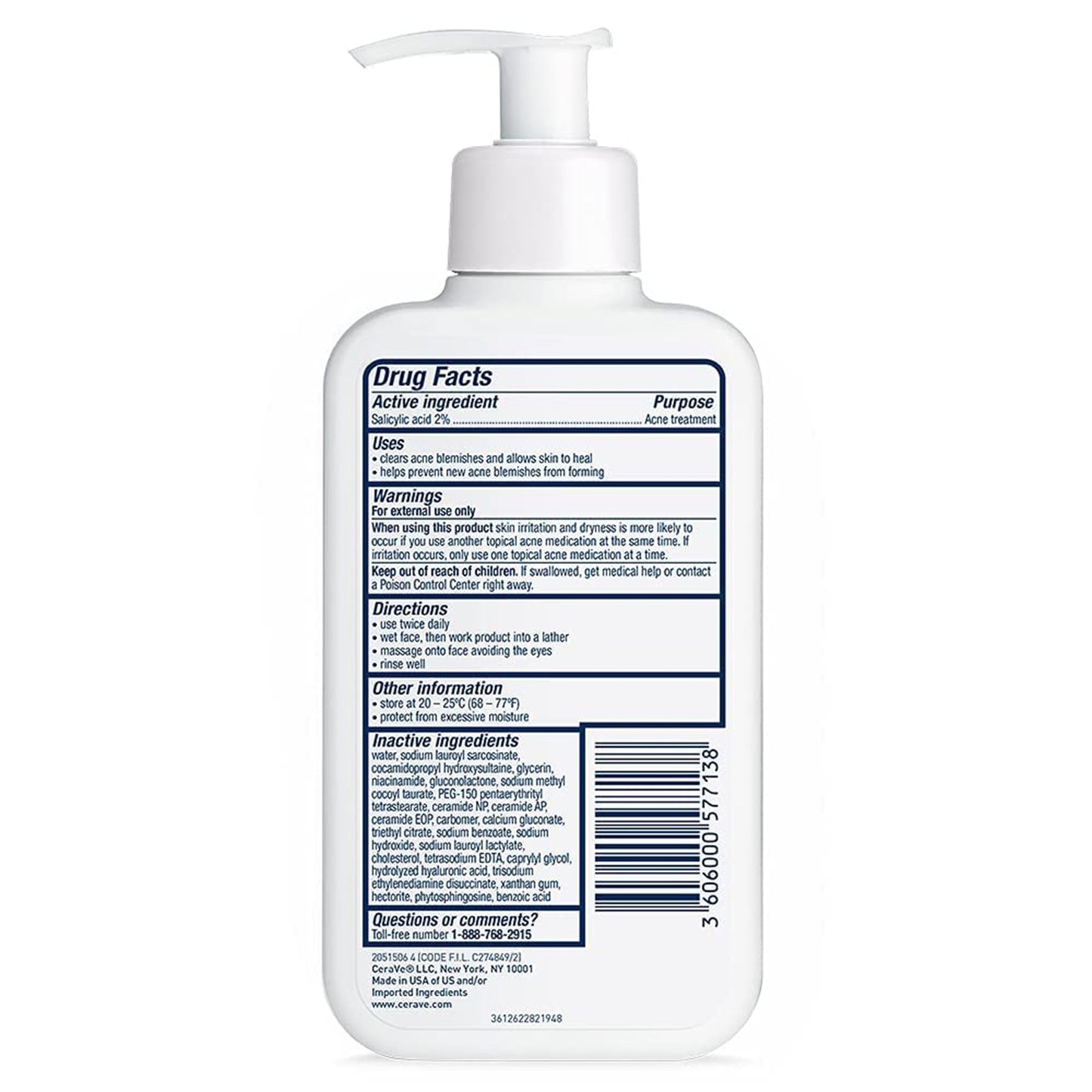 Acne Treatment CeraVe® Acne Control Cleanser 8 oz. Gel