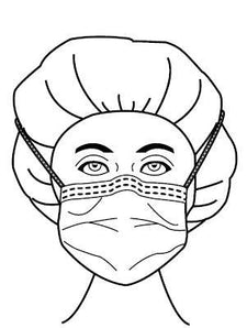 Precept® Foam Fog Shield® Surgical Mask, Green Diamond
