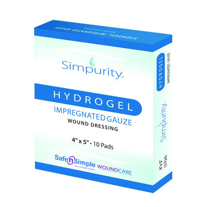Safe N Simple SNS58802 Hydrogel Wound Dressing HydroGel Impregnated 2 X 2 Inch Sterile