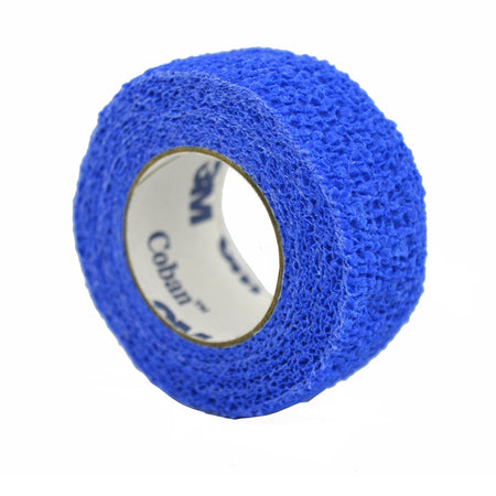 Solventum 1582B 3M Coban Self-adherent Closure Cohesive Bandage, 2 Inch x 5 Yard, Blue