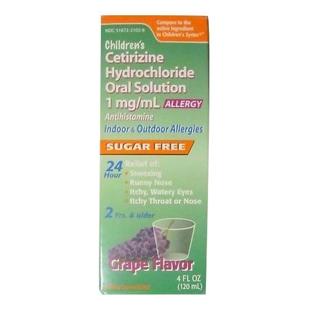 Taro 51672210208 Pharmaceutical Children's Cetirizine Oral Solution Antihistamine