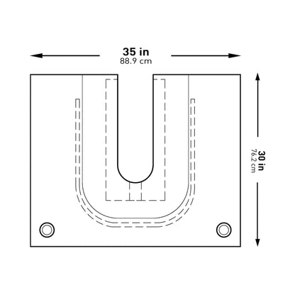 McKesson Sterile U-Drape with Pouch, 35 x 30 Inch