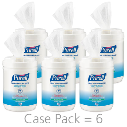 GOJO Purell Hand Sanitizing Wipes, Ethyl Alcohol Wipe Canister