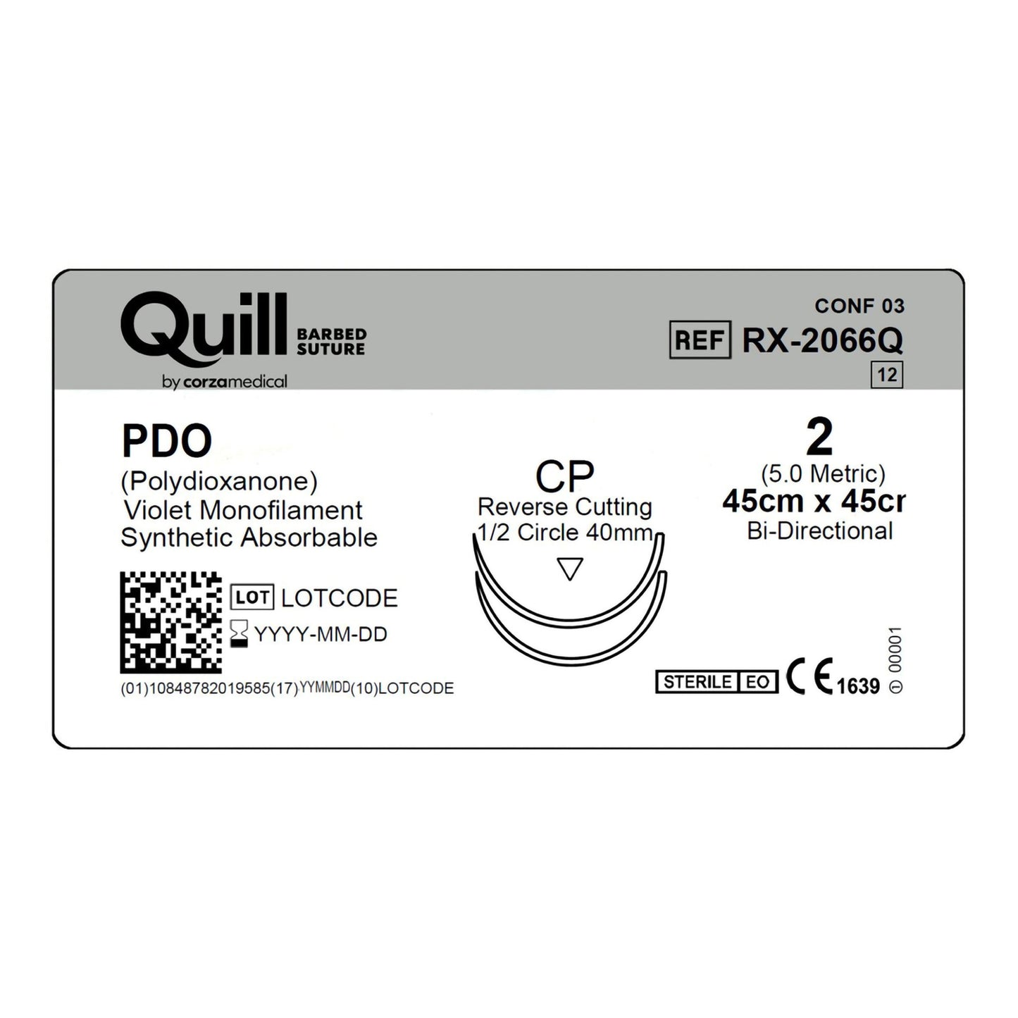 Quill™ Knotless Tissue-Closure Device Suture with Needle