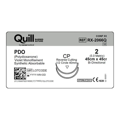 Quill™ Knotless Tissue-Closure Device Suture with Needle