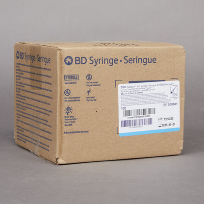 PrecisionGlide™ 3 mL Syringe with Hypodermic Needle, 25 Gauge, 1 Inch