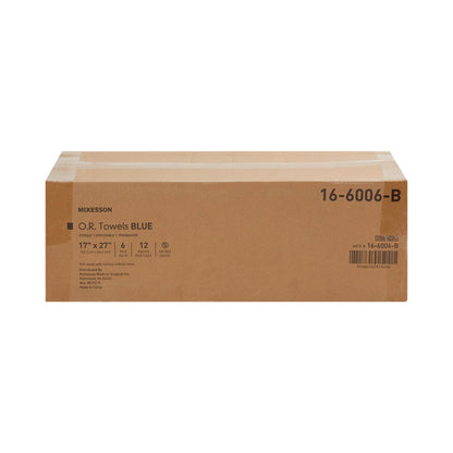 McKesson Sterile Blue O.R. Towel, 17 x 27 Inch