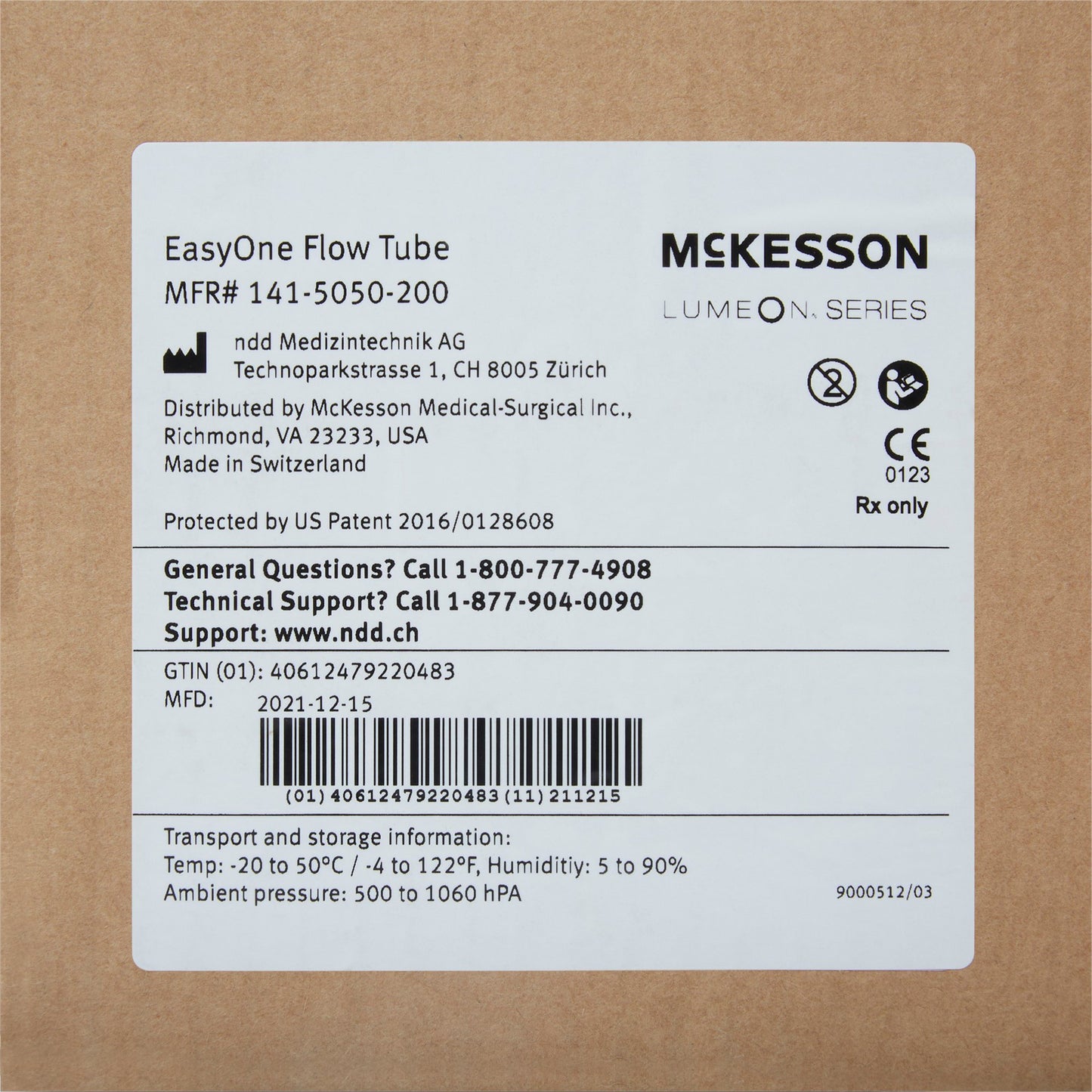 McKesson Lumeon™ Flow Tube Mouthpiece for use w/ EasyOne Air Spirometery System